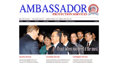 Desktop Screenshot of ambassadorprotection.com